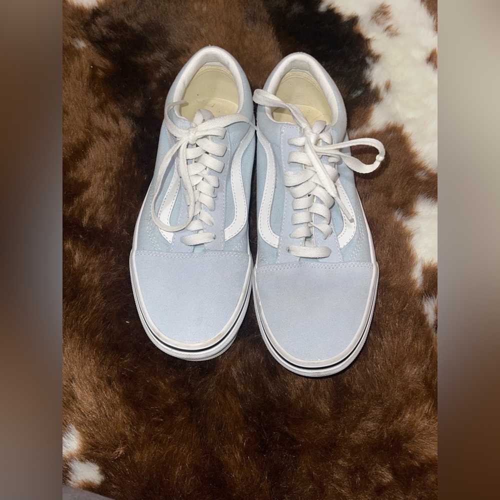 Vans woman’s sz 8 men’s 6.5  baby blue